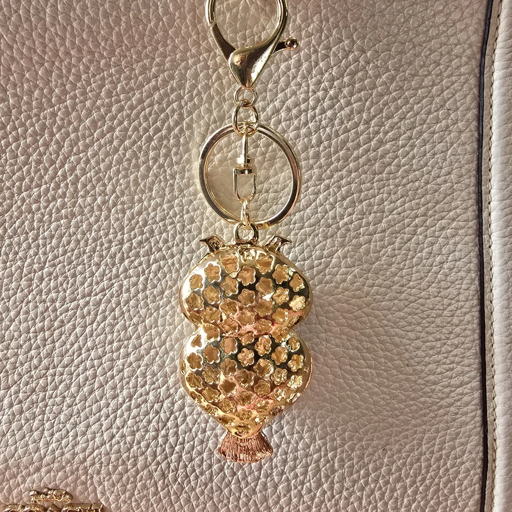Gold and Silver Owl Keychain